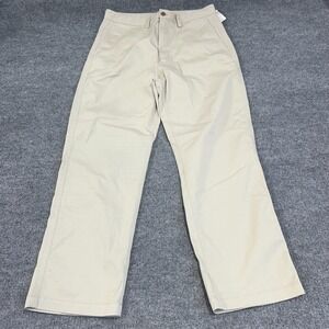 GAP Pants Mens 31x30 Khaki Baggy Loose Fit Chino (FIT 33x29) NEW